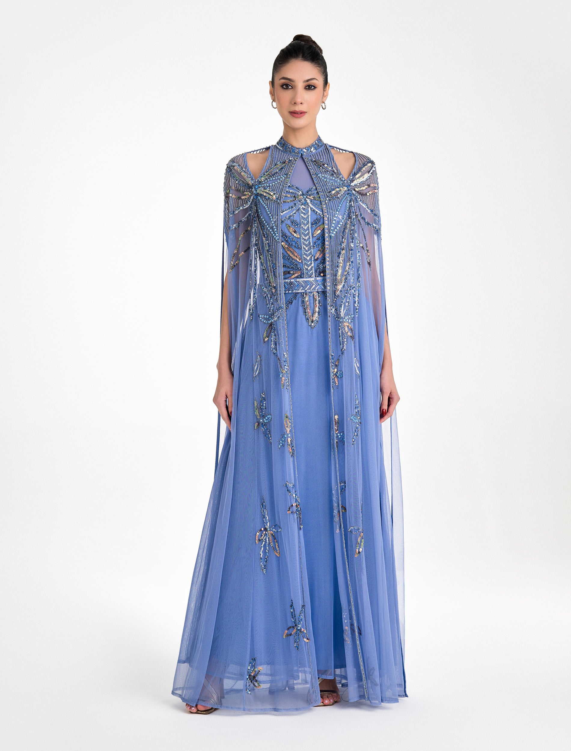 Shalky Light Tiffany Blue Evening Dress Shalky Light Tiffany Blue Evening Dress