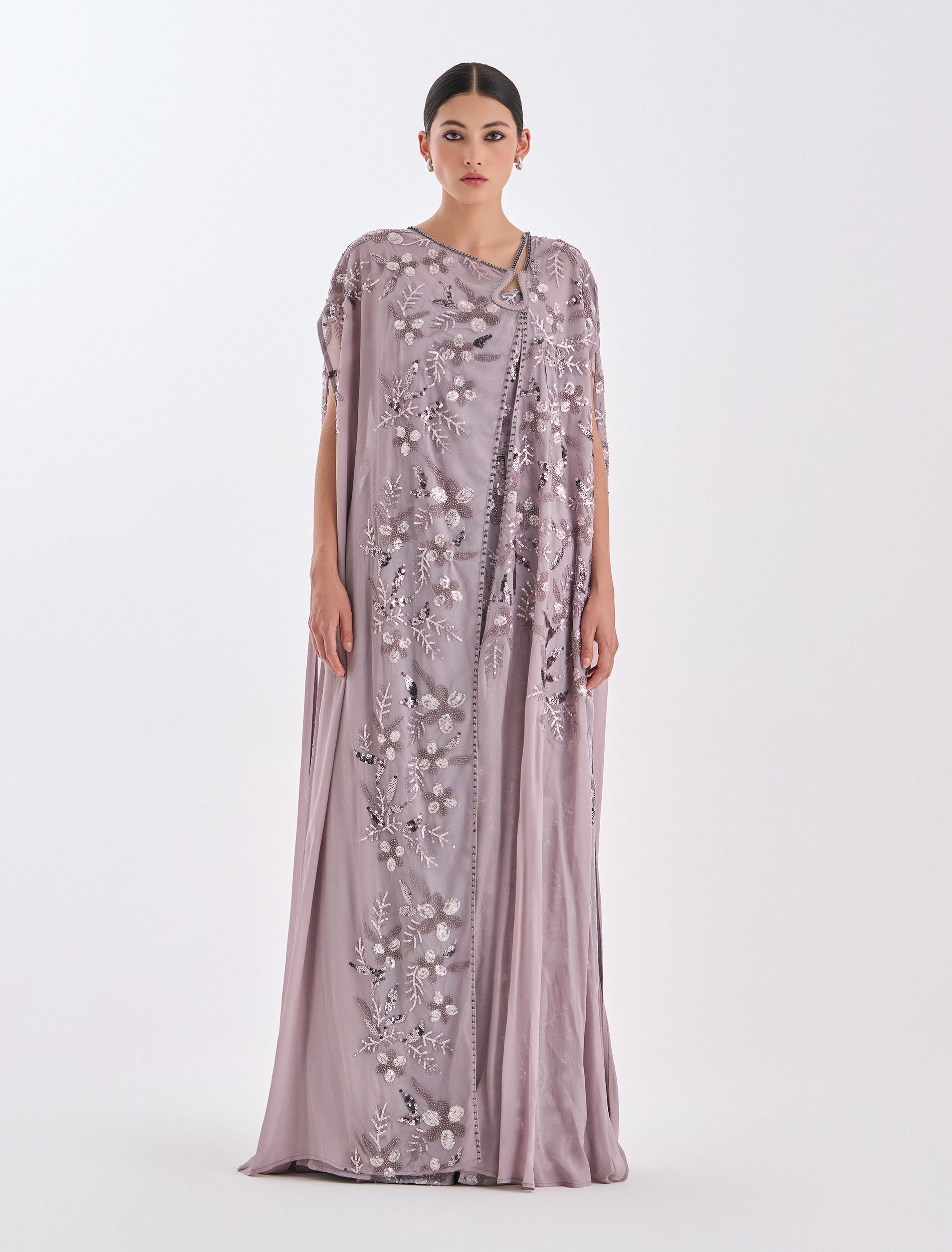 mauve winter dress Velvet Mauve Wrap Dress with long sleeves: fall and winter special occasion, Christmas, plus size