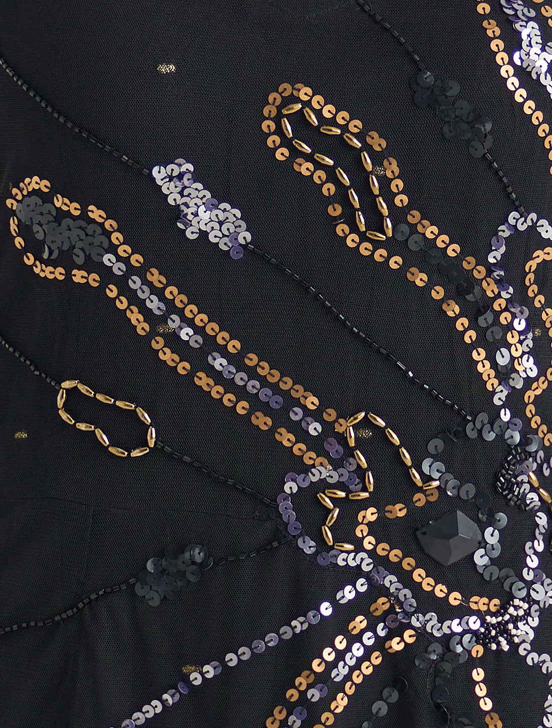 فستان بكتف واحد طويل بلون أسود أنيق