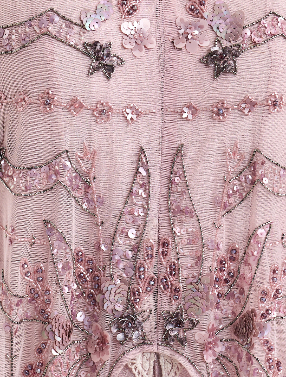 فستان سهرات بلون وردي بتصميم كيب متدرج