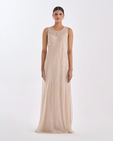 Champagne Veil Dress
