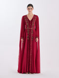 فستان سهرة محتشم طويل مخملي أنيق
Long modest dress in velvet 
