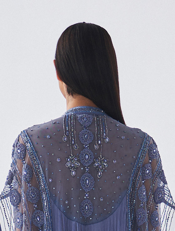 Buy a Long Maxi Evening Dress with Chiffon Cape Sleeves Buy a Long Maxi Evening Dress with Chiffon Cape Sleeves
