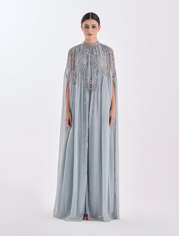 فستان سهرة مطرز يدويًا من ماركة شالكي