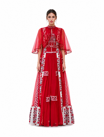 Crimson Royale Veil