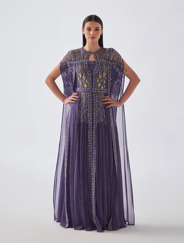 Hand-Embroidered Evening Dress for Sophisticated Looks