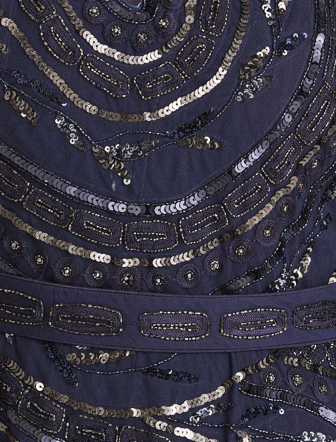 Hand-embroidered evening dress