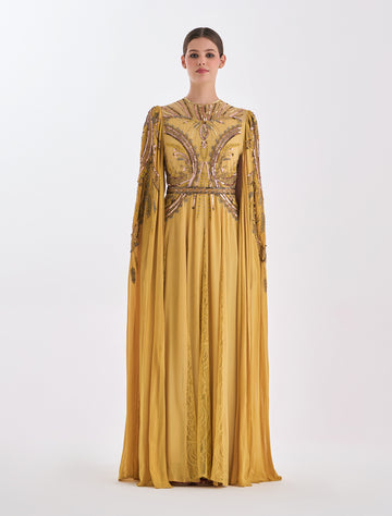 Tulle & Lace Dress with Hand Embroidery