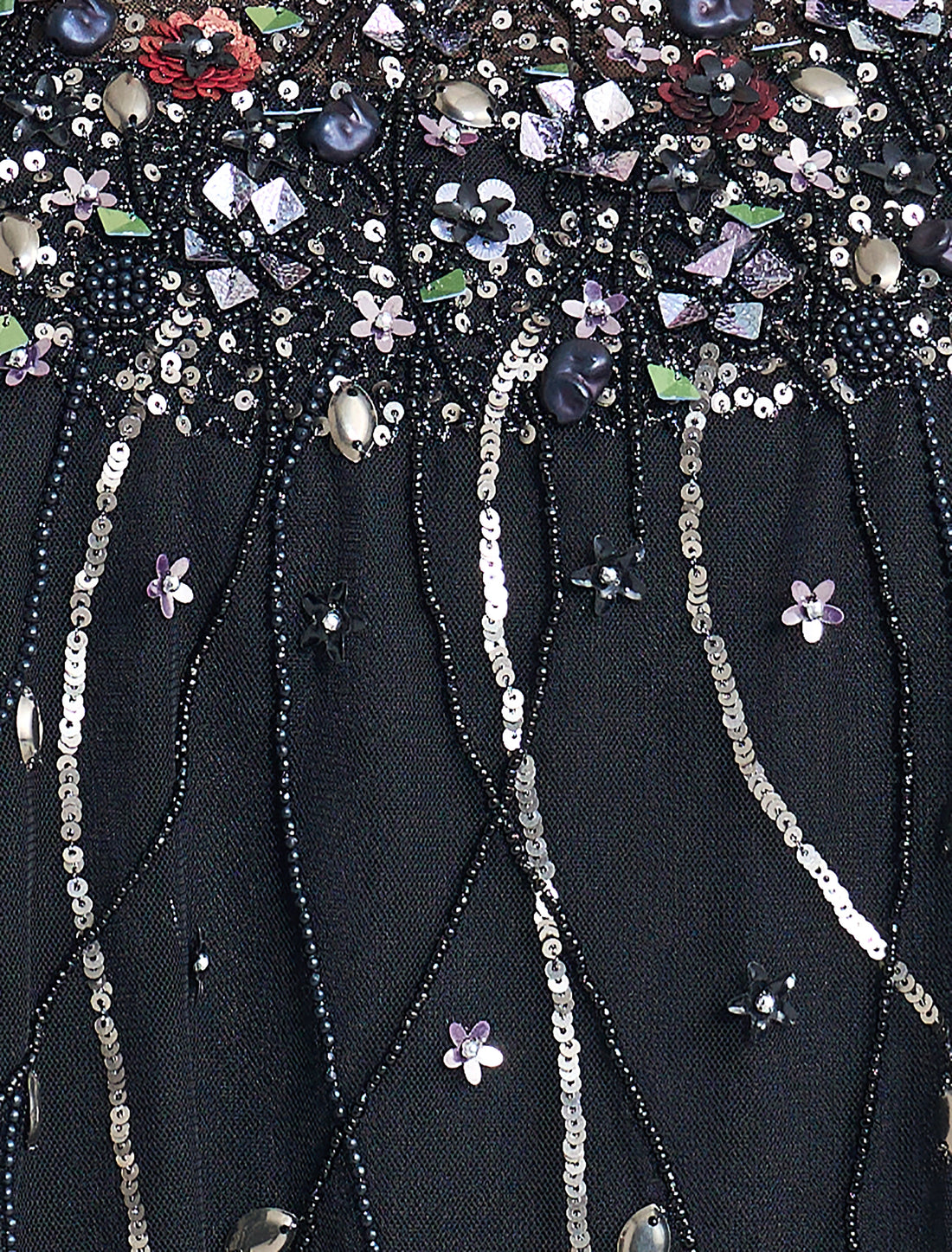  فستان سهرة لون موف أنيق مع بوليرو قصير