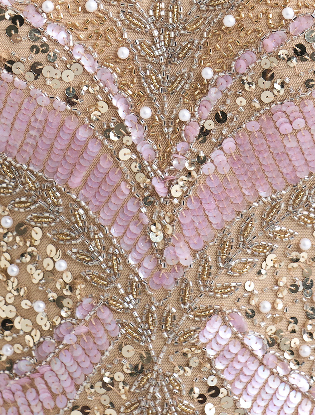 فستان ذهبي لامع سهرة برقبة عالية مع فتحة أنيقة